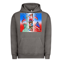 Pigment Tornado american flag  and america Urban Hoodie - AdoDesignShop