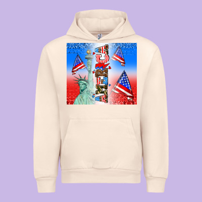 American Flag  And America Urban Hoodie Designed By Adodesignshop
