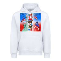 White american flag  and america Urban Hoodie - AdoDesignShop