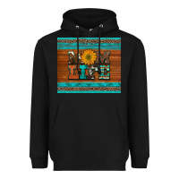 Black mom life leopard cowhide turquoise aztec Heavyweight Hoodie - Artiststas