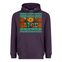 Plum mom life leopard cowhide turquoise aztec Heavyweight Hoodie - Artiststas