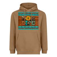 Toasted Coconut mom life leopard cowhide turquoise aztec Heavyweight Hoodie - Artiststas