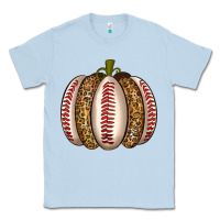Dusty Blue Baseball Pumpkin Classic Tee - texasbilliewilder