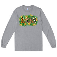 Heather Grey Western lucky St. Patrick's Day Long Sleeve Tee - CowGirlArtShop