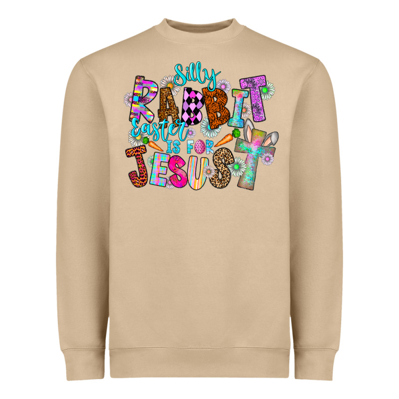 Silly Rabbit Easter Is For Jesus Heavyweight Sweatshirt by CowhideDigitalArt | Teevron