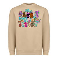 Mushroom Silly Rabbit Easter Is For Jesus Heavyweight Sweatshirt - CowhideDigitalArt