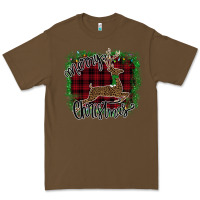 Cacao Merry Christmas Deer Premium Tee - Bettercallsaul