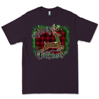 Plum Merry Christmas Deer Premium Tee - Bettercallsaul