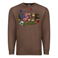 Chestnut Love My Soldier Premium Sweatshirt - BarkalooDesign
