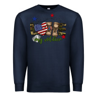 Navy Love My Soldier Premium Sweatshirt - BarkalooDesign