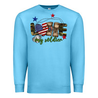 Ocean Blue Love My Soldier Premium Sweatshirt - BarkalooDesign