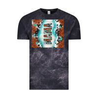 Cloud Black tooled leather and cowhide mama Vintage Tee - TumblerDesignByShophia