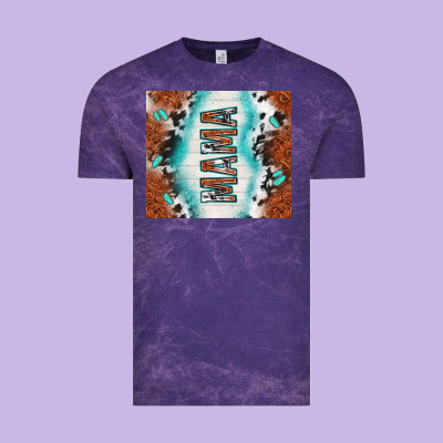 Tooled Leather And Cowhide Mama Vintage Tee Designed By Tumblerdesignbyshophia