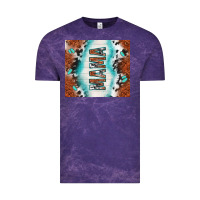 Cloud Purple tooled leather and cowhide mama Vintage Tee - TumblerDesignByShophia