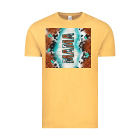 Vintage Mustard tooled leather and cowhide mama Vintage Tee - TumblerDesignByShophia