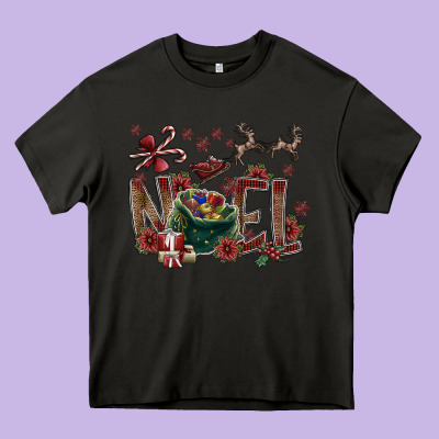 Noel Heavy Core Tee Designed By Sublimationcraftshop