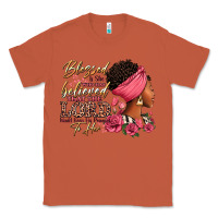 Copper Blessed is she who has believed afro woman Classic Tee - RanaPortraitStore
