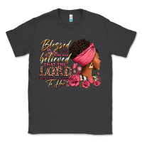 Smoke Blessed is she who has believed afro woman Classic Tee - RanaPortraitStore