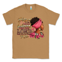 Toasted Coconut Blessed is she who has believed afro woman Classic Tee - RanaPortraitStore