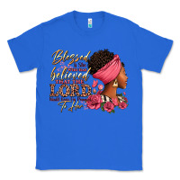 True Royal Blessed is she who has believed afro woman Classic Tee - RanaPortraitStore