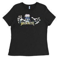 Black Megadeath caught Ladies Tee - InspiraDesign