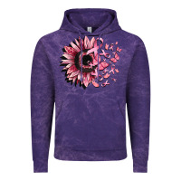 Cloud Purple cancer sunflower Vintage Hoodie - CowGirlArtShop