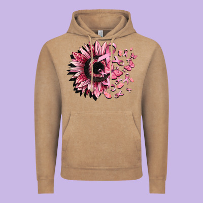 Cancer Sunflower Vintage Hoodie Designed By Cowgirlartshop