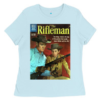 Baby Blue The Rifleman Retro Western Ladies Tee - ArtChic