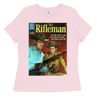 Bubblegum Pink The Rifleman Retro Western Ladies Tee - ArtChic
