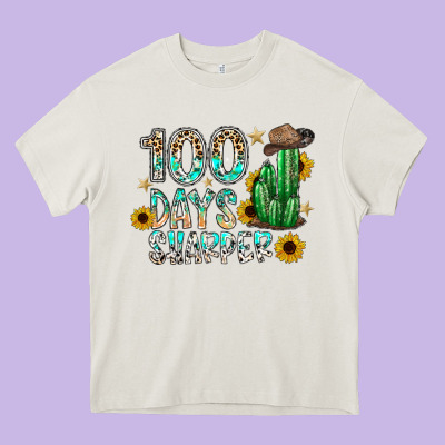 100 Days Sharfer Heavy Core Tee Designed By Sublimationcraftshop