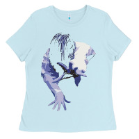 Baby Blue sadako 1 Ladies Tee - ArtChic