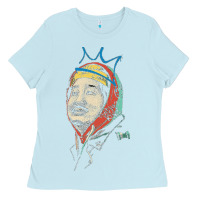 Baby Blue animated bobby lee tiger belly Ladies Tee - ArtChic