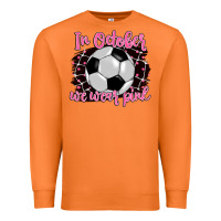 Carrot in october we wear pink soccer Premium Sweatshirt - BarkalooDesign