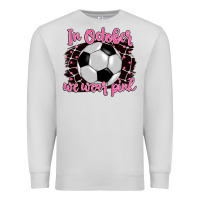 Dove Grey in october we wear pink soccer Premium Sweatshirt - BarkalooDesign