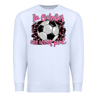 White in october we wear pink soccer Premium Sweatshirt - BarkalooDesign