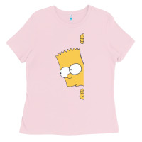 Bubblegum Pink simpsons Ladies Tee - ArtChic