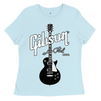 Baby Blue les paul classic guitar classic Ladies Tee - ArtChic