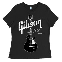 Black les paul classic guitar classic Ladies Tee - ArtChic