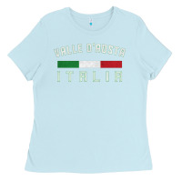 Baby Blue valle d'aosta italia italy region typography design Ladies Tee - ArtChic