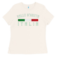 Bone valle d'aosta italia italy region typography design Ladies Tee - ArtChic