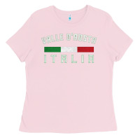 Bubblegum Pink valle d'aosta italia italy region typography design Ladies Tee - ArtChic