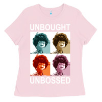 Bubblegum Pink unbought unbossed shirley chisholm retro vintage gift long sleeve t sh Ladies Tee - ArtChic