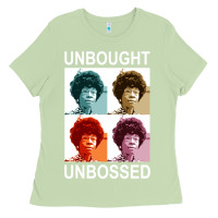 Matcha unbought unbossed shirley chisholm retro vintage gift long sleeve t sh Ladies Tee - ArtChic