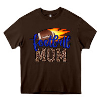 Chocolate Brown football mom Heavy Core Tee - JahusDesignShop