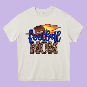 Football Mom Heavy Core Tee Designed By Jahusdesignshop