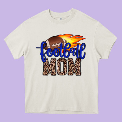 Football Mom Heavy Core Tee Designed By Jahusdesignshop
