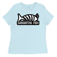 Baby Blue SAMANTHA FISH MUSIC ARTWORK Essential Ladies Tee - ArtChic