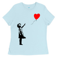 Banksy Girl With Balloon Ladies Tee | Teevron