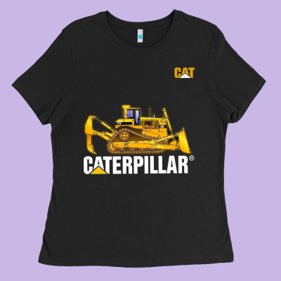 Bulldozercat 1 Ladies Tee Designed By Artchic
