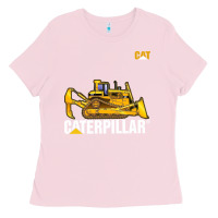 Bubblegum Pink bulldozercat 1 Ladies Tee - ArtChic
